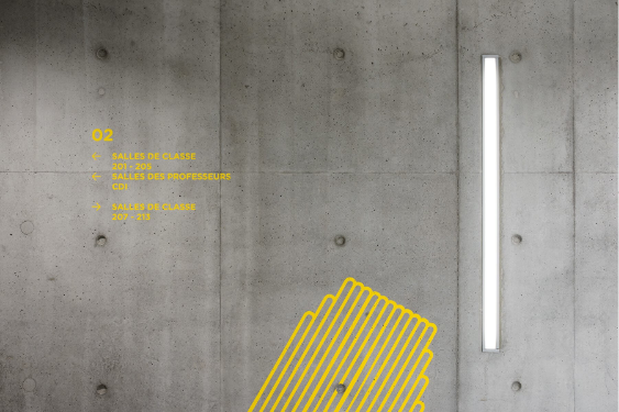 Vue du College Lille montrant les volumes