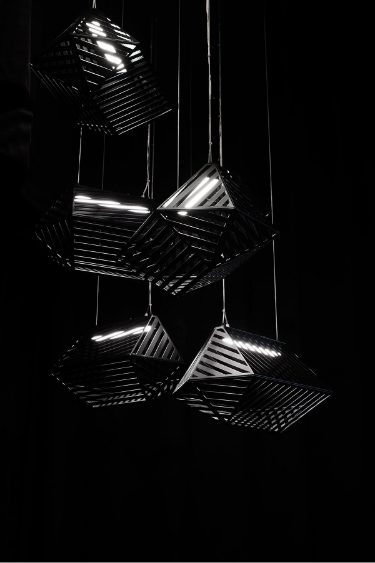 Détail du motif tissé de signalétique du College Lille