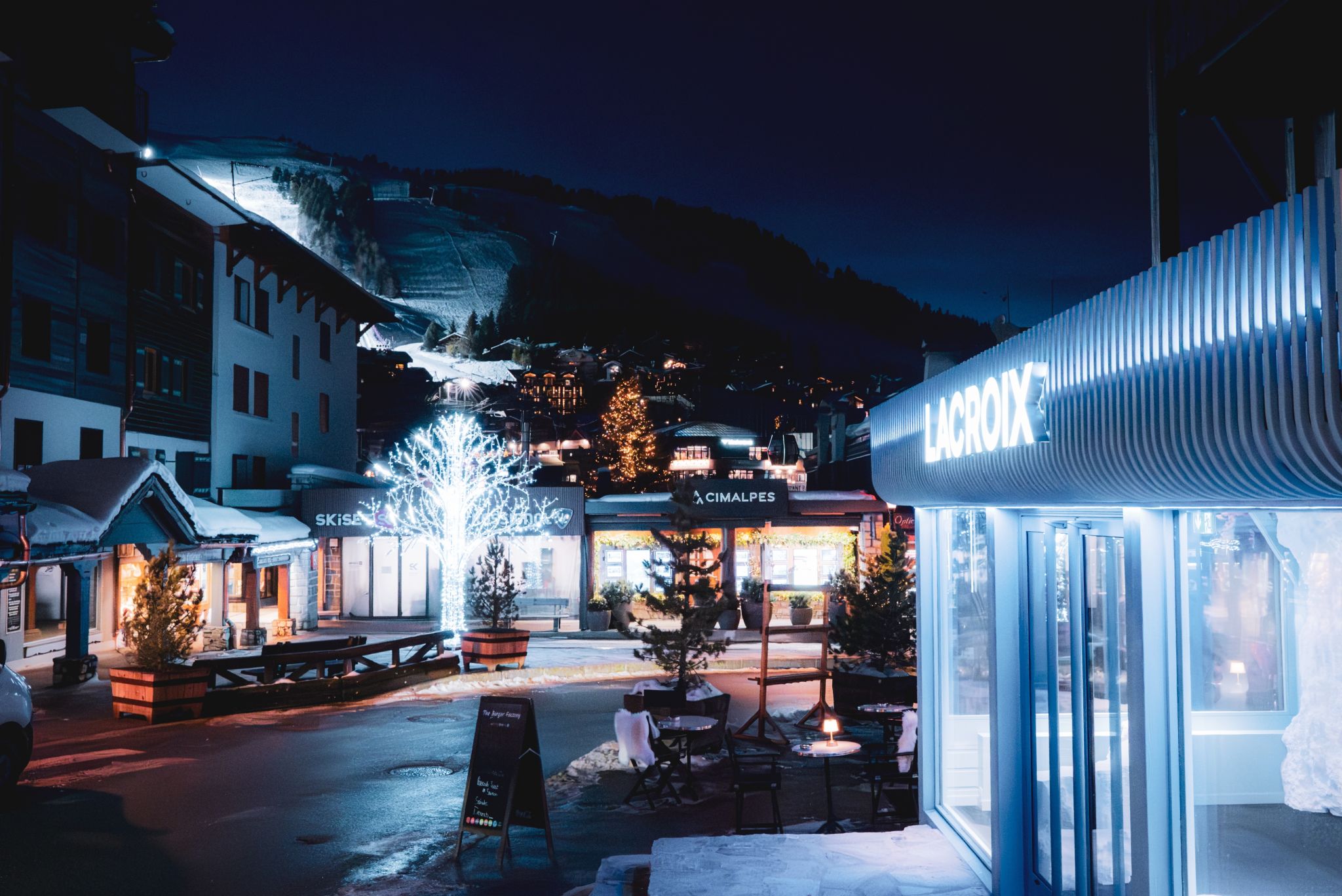 Vue intérieure du projet Lacroix à Courchevel